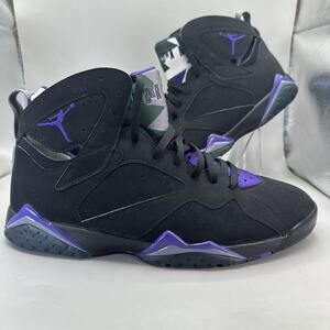 Air Jordan 7 Retro Black Concord Shoes Mens Size 13 Purple 304775-053 Sneaker OG